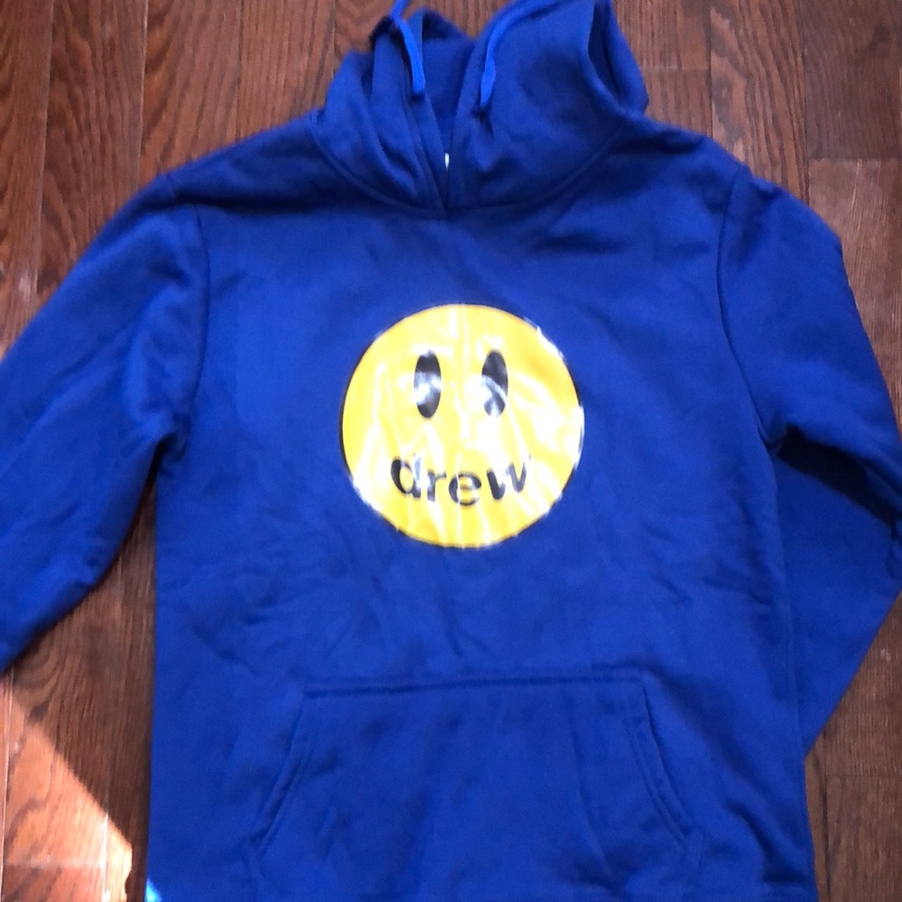 ‘Drew’ blue Hoodie size large brand new without tags